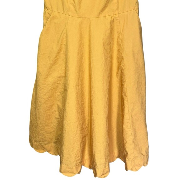 Boden Womens Yellow Sunflower Judith Poplin Sleeveless Fit &‎ Flare Dress size 4 - Picture 4 of 15